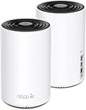 TP-Link Deco AXE5400 Tri-Band WiFi 6E Mesh System(Deco XE75 Pro) - 2.5G WAN/LAN Port, Covers up to 5500 Sq.Ft, Replaces WiFi Router and Extender, AI-Driven Mesh, New 6GHz Band, 2-Pack