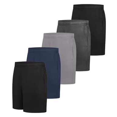 Hanes Men's Shorts Pack, 5-Pack, CoolDRI Athletic Shorts for Men, Moisture-Wicking, Odor Control, 7" Inseam