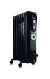De'Longhi Oil filled Radiator Heater, 1500W Electric Space Heater for indoor use, portable room heater, Energy Saving, full room like office and bedroom with safety features, EW7707CB