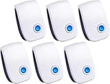 TEcoArt Ultrasonic Repeller - Indoor Plug, Electronic and Ultrasound Pest Repellent - Insects, Mice, Spiders, Mosquitoes, Bugs Control (6 Pack)