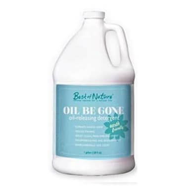 Oil Be Gone Liquid Laundry Detergent – Heavy-Duty Massage Sheet Stain Remover with Brighteners – 1 Gallon, Concentrated Formula