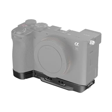 SmallRig Base Plate for Sony A7C II/A7CR, Bottom Mount Plate (Black) with Built-in Quick-Release Plate for Arca, QD Socket, Strap Slot, 1/4"-20 and 3/8"-16 Threaded Hole - 4438