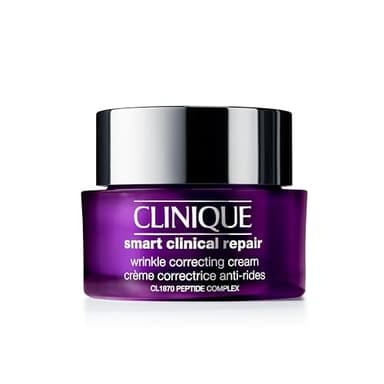 Clinique Smart Clinical Repair Wrinkle Correcting Anti Aging Face Cream With Hyaluronic Acid + Peptides For All Skin Types | Hydrating, 1.7 Fl Oz