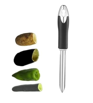 Jalapeno Chili Pepper Corer Stainless Steel Zucchini Cucumber Corers Special Kitchen Gadgets With Serrated Edge Easy Remove The Seeds Of Your Veggies & Fruits