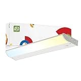 ASD LED Under Cabinet Lighting, 24 inch 12W 822 LM, Dimmable Hardwired Under Cabinet Lights for Kitchen, 3000K/4000K/5000K, Under Counter Light Fixtures, ETL, Energy Star, White (No On/Off Switch)