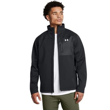 Under Armour Men's ColdGear Infrared Shield 2.0 Soft Shell, (003) Black / / White, Medium