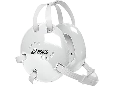 ASICS Snap Down Earguard, White, One Size