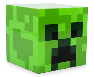 Minecraft Green Creeper Plug-in Nightlight with Auto Dusk to Dawn Sensor | LED Mood Light for Kids Bedroom, Play Room, Hallway | Home Decor Room Essentials | Video Game Gifts and Collectibles
