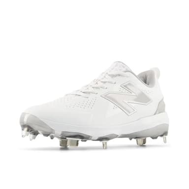 New Balance Women's FuelCell Fuse V5 Metal Softball Shoe, White/Raincloud/White, 8.5 M