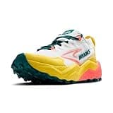 Brooks Women’s Caldera 8 Ultra Trail Running Shoe - Bit of Blue/Quince/Flame - 9 Medium