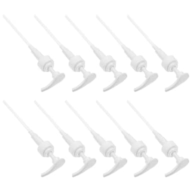 Homoyoyo 10 Pcs Lotion Bottle Pump and Shower Gel Pump Head Replacement 3.3cm Screw Thread for Shampoo and Body Wash Bottles