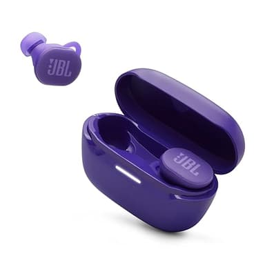 JBL Endurance Race 2 - Waterproof (IP68) sports true wireless earbuds with 4 mics for crisp, clear calls, JBL Pure Bass sound, 48Hrs of Playback, plus speed charging & Active Noise Cancelling (Purple)