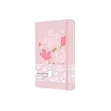 Moleskine Limited Edition Sakura Notebook, Hard Cover, Large (5" x 8.25"), Ruled/Lined, Graphic 1, 240 Pages