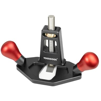 TOOLCOOL Router Plane Handheld Woodworking Tool Simple and Effective Plow Plane for Tuning Joinery Cutting Grooves Mortise (Aluminum alloy Grip)