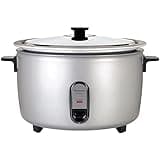 Panasonic Commercial Rice Cooker, 208V Extra-Large Capacity 80-Cup (Cooked), 40-Cup (Uncooked) with One-Touch Operation - SR-GA721L - Silver