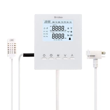 Briidea CO2 Controller and Monitor, Day and Night Programmable CO2 Controller with Remote Sensor for Greenhouses