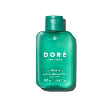Doré La Micellaire Water Travel Size for Waterproof Makeup, Hydrating Facial Cleanser & Eye Makeup Remover, Suitable for Sensitive Skin, Removes Excess Oil and Dirt (3.4oz)