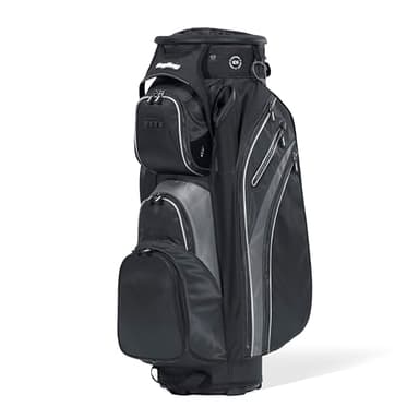 Bag Boy Revolver XP Golf Cart Bag, 14 Way 360⁰ Rotating Top with Full Length Individual Dividers, External Putter Tube, 9 Pockets