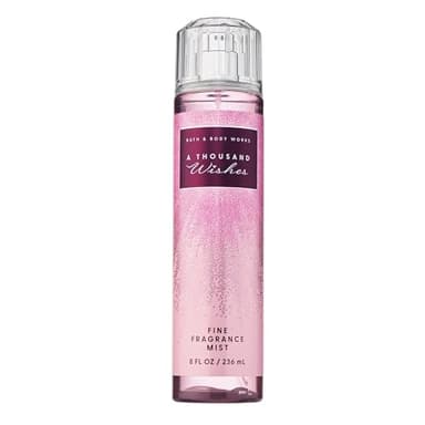 Bath & Body Works A Thousand Wishes Fine Fragrance Mist, Body Spray & Perfume for Women, Long-Lasting Personal Fragrance, Sparkling Prosecco & Peony Scent, 8 fl oz - 1 Pack