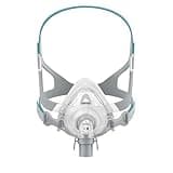 TMS Comfort Series Nasal CPAP Mask Full Face - Reusable CPAP Supplies - Covers Nose and Mouth - Includes Headgear, Frame, Elbows and Full Face Mask Cushion