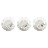 First Alert 9120B Smoke Detector, Hardwired Alarm with Battery Backup, 3-Pack