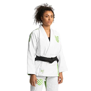 Sanabul Essential BJJ Gi for Women Brazilian Jiu Jitsu Gi for Women Lightweight Preshrunk Fabric - White, W1