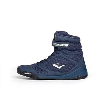 Everlast Elite V2 Boxing Shoes: Your Ultimate Training Companion for Excellence and Durability Boxing Shoes, Elite 2 Shoes, Training Footwear (Navy Blue, Size 10)