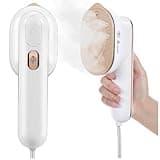 YIKA Steamer for Clothes & Travel Iron - Large Heat Panel, Dry/Wet Steaming, Horizontal/Vertical Use, 1.1lbs Mini Handheld Fabric Wrinkle Remover for Home, Office, and Travel