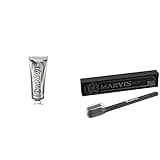 Marvis TSA Approved Whitening Mint Toothpaste, 1.3 oz & Medium Toothbrush