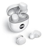 Hearing Aids, Rechargeable Hearing Aids for Seniors with Noise Cancelling, Small In Ear Hearing Amplifiers No Squealing and Charging Case LED Display,White