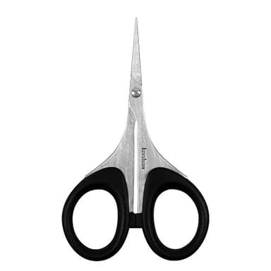 Kershaw Skeeter 3 Precision Fine Tip Scissors, Professional Grade for Fly Tying and Trimming (1216), Black, Regular