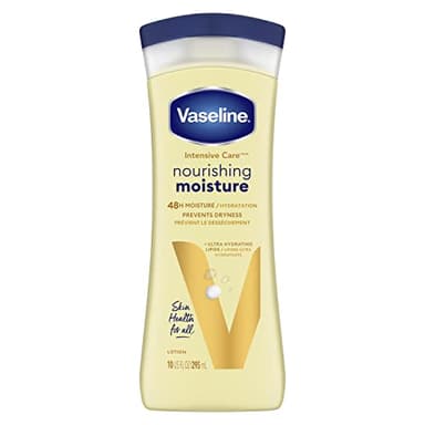 Vaseline Intensive Care Nourishing Moisture Body Lotion for Dry Skin, Lotion Made with Ultra-Hydrating Lipids + Pure Oat Extract for Nourished, Healthy-Looking Skin 10 oz
