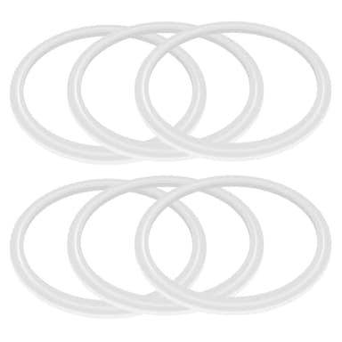 Bubrike Gasket Replacement Compatible with Hydro Flask,Wide Mouth Lid-O Ring Rubber Seal For HydroFlask Wide Cap-6 Pack Replacement Silicone Seal Parts(Not For Thermoflask Spout and Straw Lid)