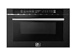 FORNO 24 Inch 1000 Watts Black Microwave Drawer 1.2 cu.ft.