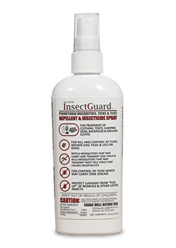 InsectGuard Permethrin Mosquitoes, Ticks and Flies Repellent & Insecticide Pump Spray (6oz)