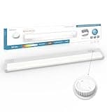 Leetdud LED Under Cabinet Lighting Built-in Dimmer Plug in or Hardwired,24 Inch 12W Dimmable 5 Color 2700K/3000K/3500K/4000K/5000K, ETL Listed Linkable Under Cabinet Lights for Counter,Kitchen,White