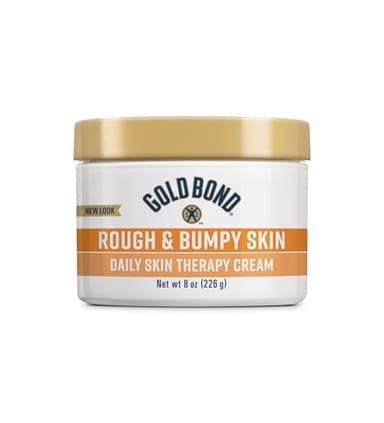 Gold Bond Rough & Bumpy Daily Skin Therapy Cream, 8 oz Cream With 7 Moisturizers & 3 Vitamins