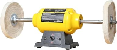 Dual Speed Bench Buffer Polisher 1.8/3.1A, 8 inch Jewelry Buffer Polisher Machine, 1725/3450 RPM Power Bench Polisher with 2 cotton Wheels for Jewelry, Metal, Wood, Jade, Knife, Plastic