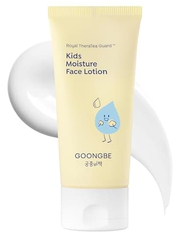 GOONGBE Kids' Moisture Face Lotion - Non-Sticky Quick-Absorb Daily Moisturizer for Sensitive Skin, 8hr Moisturizing Cream with Cica and Allantoin, Barrier-Support Formula, Allergen Free 2.7 fl.oz.