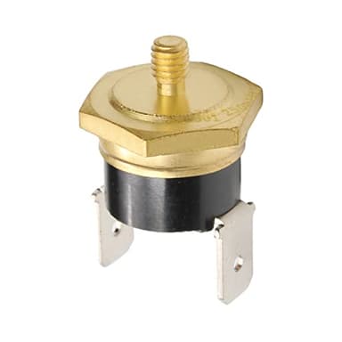 Fielect KSD301 Thermostat Temperature Control Switch,Adjust Snap Disc Temperature Switch 145°C Copper M4 Normally Closed 1 Pcs