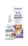 Vetericyn Plus Dog and Cat Eye Wash | Eye Drops for Dogs and Cats to Flush and Soothe Eye Irritations, Dog Tear Stain Cleaner, Safe for All Animals. 3 ounces