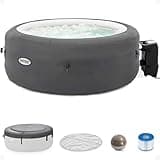 INTEX SimpleSpa Inflatable Hot Tub, 4 Person Jet Massage Spa with Built-in Pump
