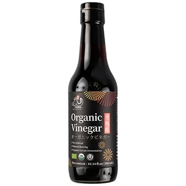 YUHO Organic Black Vinegar Less Salt, Kosher Great for Dumpling, Stir-fried Vegetables, Pork Belly in Black Vinegar 10.14 fl oz(300ml)
