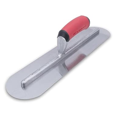 MARSHALLTOWN QLT Fully Rounded Concrete Finishing Trowel, 20 x 5 Inch, Soft Grip Handle, Made in the USA, FTFR370R