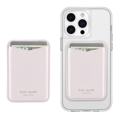 kate spade new york Magnetic Wallet/Card Holder - Compatible with MagSafe Phones and Cases - Pale Dogwood