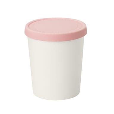 Tovolo Sweet Treat, Reusable Ice Cream Container for Homemade Ice Cream, Pink - 1 Quart Stackable Storage Tubs with Silicone Lids for Freezer - BPA-Free & Dishwasher-Safe