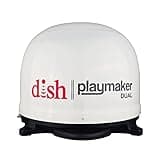 Winegard PL-8000 White Dish Playmaker (Dual HD RV Satellite Antenna Dual Receiver Capability, Optional RV Roof Mount), 1 Pack