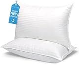 COZSINOOR Bed Pillows Queen Size: Hotel Quality Set of 2 - Down Alternative Microfiber Filled for Back, Stomach, Side Sleepers, Breathable & Skin-Friendly