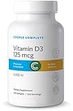 Cooper Complete - Vitamin D3 125 mcg (5000 IU) - 120 Sofgels Pack of 1