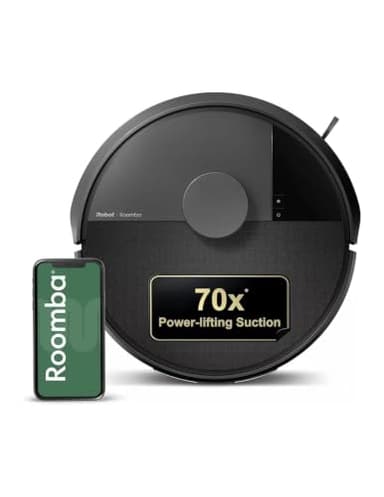 iRobot Roomba 105X Robot Vacuum, Smart LiDAR Mapping, 70X Power‑Lifting Suction, Custom Room Cleaning, App & Voice Control, Auto Recharge, Great for Homes with Pets & Kids